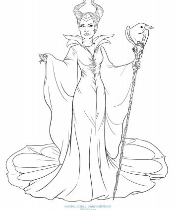 maleficent color sheet