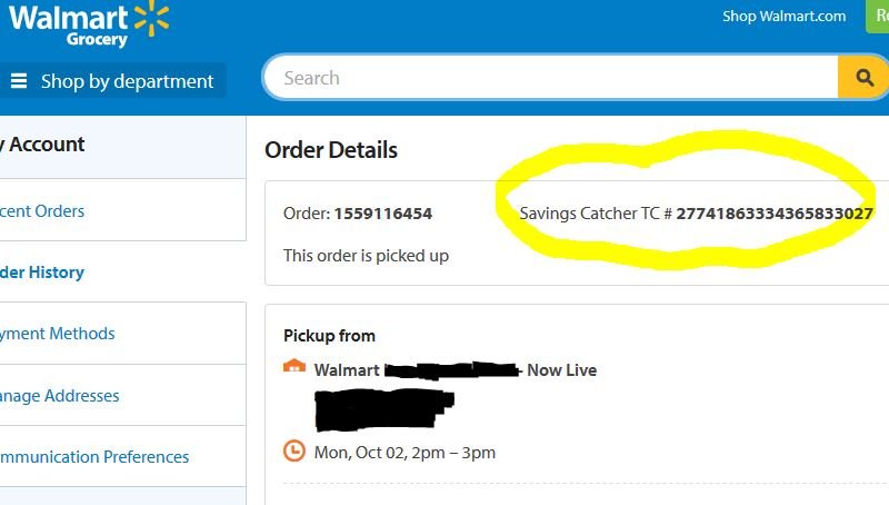 Can I Use Savings Catcher with my Walmart Online Grocery Order 