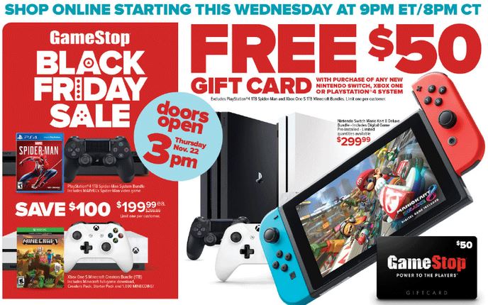 game store black friday 2018
