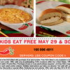 Chili’s: Kid’s Eat Free 5/29 & 5/30