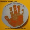 Frugal “Hand”made Card from a Child – A Birthday High Five