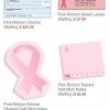 Support Breast Cancer Awareness with Pink Ribbon Checks, Labels and Notepads