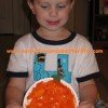 Preschool Project/Frugal Kid’s Halloween Craft – Tissue Paper Pumpkins