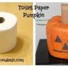 Frugal Kid’s Halloween Craft – Toilet Paper Pumpkin