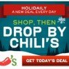 Sign up for Chili’s HoliDAILY Deals | A New Coupon Every Day until Christmas