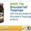 Smucker’s Ice Cream Toppings: FREE at Target or $.98 at Walmart