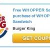 BOGO Whopper Coupons at Burger King | Print Coupon