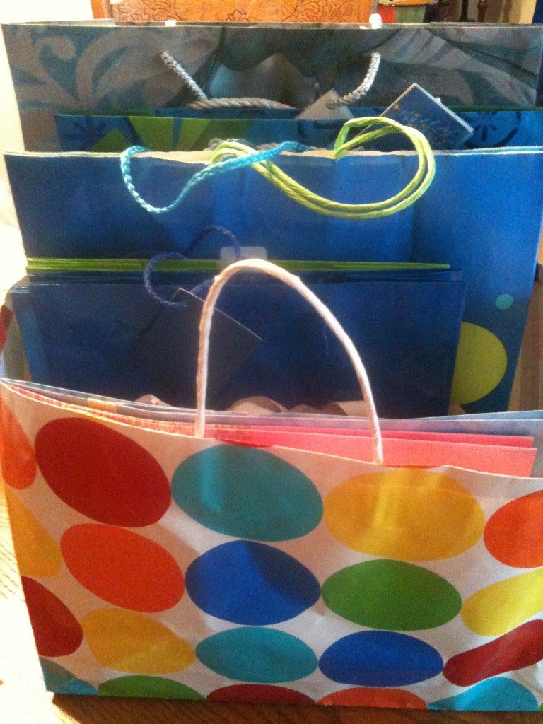Money-saving tip: Saving Gift Bags!