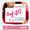 Cardstore.com: $1.49 Valentine Cards + FREE Shipping