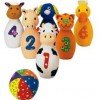 Baby Farm Friends Soft Bowling Toy now just $10!  Cute Gift for Baby