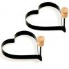 Heart-Shaped Pancake or Egg Rings Set of Two for $5.35 SHIPPED