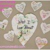 Frugal Kid’s Valentine Craft: Shaving Cream Painted Hearts