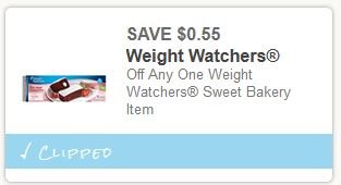 $.55/1 Weight Watchers Sweet Bakery Product Printable Coupon