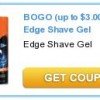 Still Available to Print: BOGO Edge Shave Gel Printable Coupon | $.99 at CVS next week