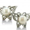 Butterfly Shaped Freshwater Pearl Earrings $9.99