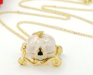 Cinderella’s Carriage Locket Necklace $5.49 Shipped!
