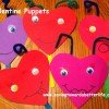 Frugal Kid’s Valentine Craft: Heart Stick Puppets