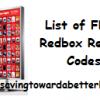 FREE Redbox Rentals! | Ongoing List of Codes