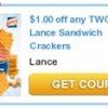 $1/2 Lance Crackers printable coupon = $.50 at Dollar Tree