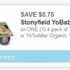 $.75/1 Stoneyfield YoBaby/YoToddler Coupon + Target Deal