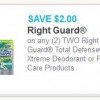HOT!  $2/2 Right Guard Total Defense Body Wash/Deodorant Printable Coupon