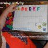 Homemade Preschool Game: Alphabet Cookie Sheet Activity (+FREE printables)