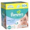 Pampers 504ct Wipes $8.28 SHIPPED | less than $0.02 per wipe!