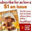 Cooking Light Magazine just $1 per Issue (Choose 6 or 12 Months)