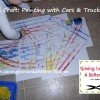 Kid’s Craft: Painting with Toy Cars