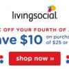 $10 off Your Choice of Deals at Living Social (ends 7/5)