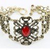 Vintage Bronze and Ruby Bracelet $1.59 SHIPPED | Very Pretty!