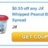 $.55/1 JIF Whipped Peanut Butter + Walmart price