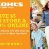 Kohl’s: Save $5 off in-store purchase of $5+