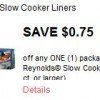 New Reynolds Coupons Including $.75/1 Reynolds Slow Cooker Liners + Walmart Deal