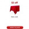 $3/1 Tablecloth Target Coupon = Possible FREE Tablecloth!