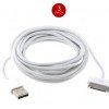 Three Pack of 9ft iPad/iPhone 4/4S Cables $9.99 SHIPPED