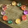 Pretty Jewel Tone Crystal Bracelet $2.60 SHIPPED!