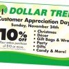 HOT! 10% off Dollar Tree Coupon on 11/24 only