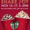 Starbucks: BOGO Holiday Drinks 11/13-11/17!
