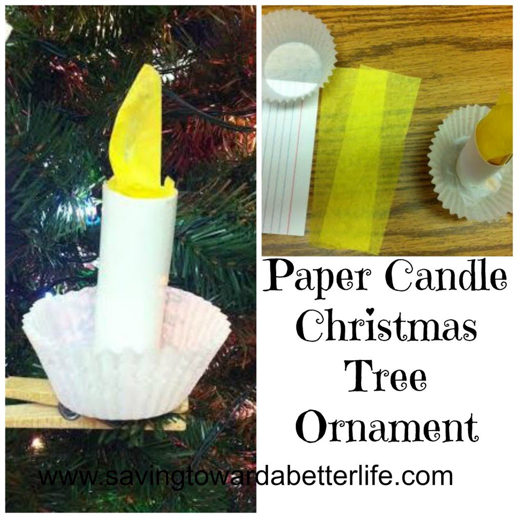 Christmas Craft: Paper Candle Ornament