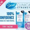 TWO Full Size Secret Clinical Strength Deodorant + Coupons and Samples $4.99 Shipped
