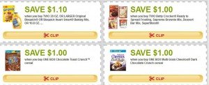 High Value Betty Crocker Coupons | $1.00 or more off Bisquick, cereal ...