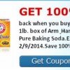FREE Arm & Hammer Baking Soda at most stores this weekend
