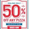 Dominos.com: 50% off Pizza thru 3/23