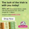 Mabel’s Labels: 50% off Shamrock Labels and FREE Shipping Today Only