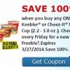 FREE Keebler or Cheez-It Snack Cup (exp 3/27)