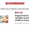 Target: $10/$40 Pet Purchase Mobile Coupon