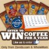 Sweepstakes: FREE Coffee for a Year