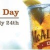 FREE Tea Day at McAllister’s Deli on 7/24