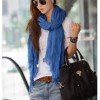 Soft Blue Fashion Crinkle Scarf $2.95 + FREE shipping